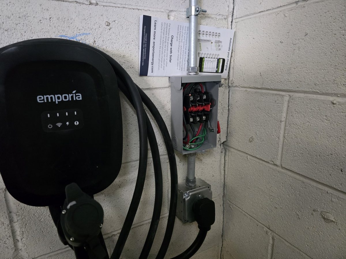 Emporia Level 2 EV charger installation